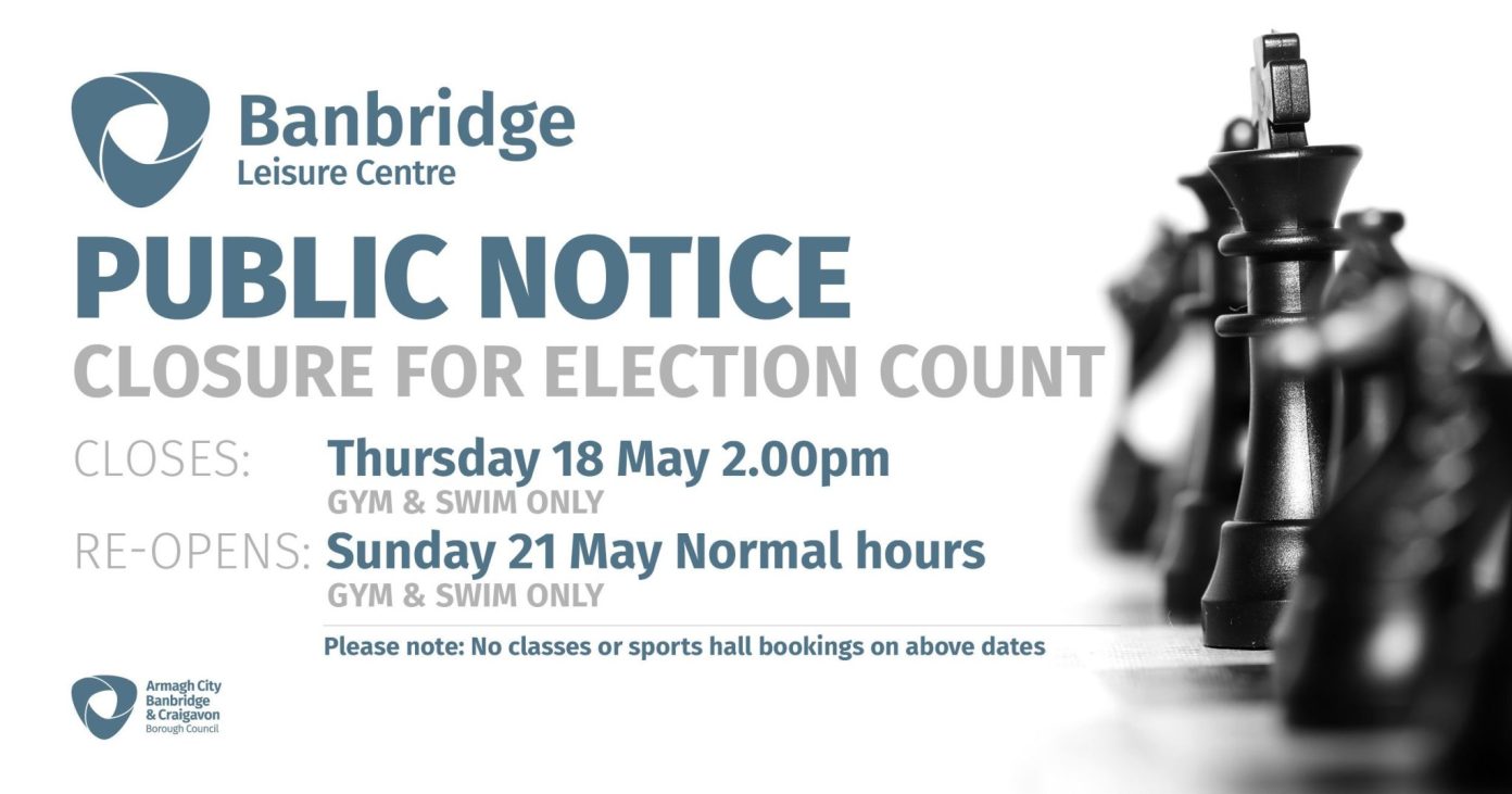 Closure of Banbridge Leisure Centre for Election Count - Armagh City ...