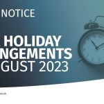 Bank holiday arrangements