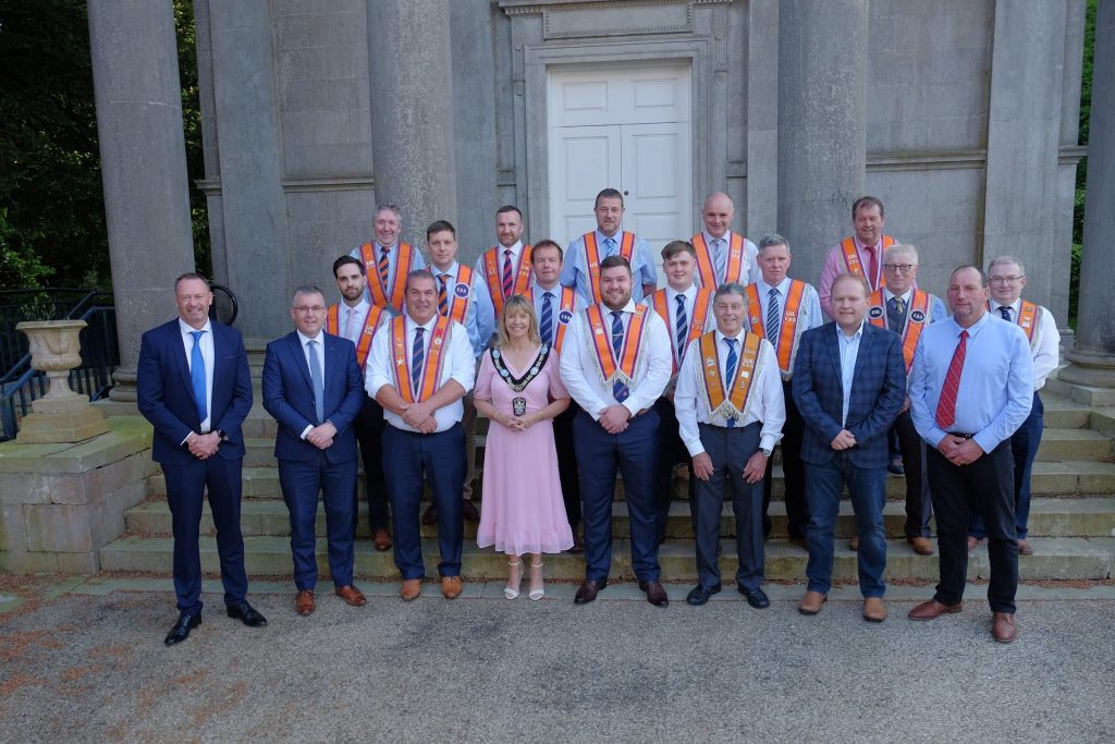 Civic reception held for Glenanne Crown Prince LOL 133 to mark their 150th anniversary.