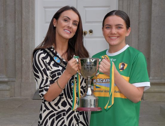 Civic reception for Clonmore Robert Emmets GFC Ladies who won the Armagh Junior Championship last season.