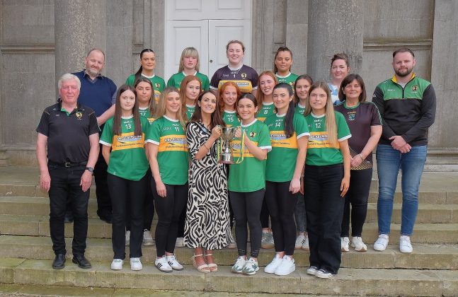 Civic reception for Clonmore Robert Emmets GFC Ladies who won the Armagh Junior Championship last season.