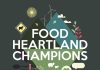 Colourful graphic saying Food Heartland Champions