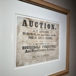 A poster dating back to the 1840s with the heading 'Uction'