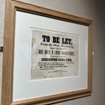 A poster dating back to the 1840s with the title 'To Be Let'.