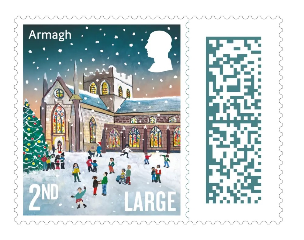 St Patrick's Church of Ireland Cathedral, Armagh, will feature as the Second-Class Large Class stamp for its Christmas special stamps in 2024