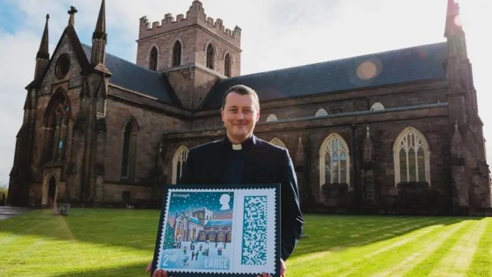 St Patrick's Church of Ireland Cathedral, Armagh, will feature as the Second-Class Large Class stamp for its Christmas special stamps in 2024