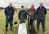 Andy Griggs (Conservation Officer, ABC Council), Judy McElroy (Sustainability and Development Manager, NIE Networks) Hugh Thompson (Conservation Projects & Activities Officer ABC Council) and Robert Shearman (Operations Leader, The Conservation Volunteers) pictured at the tree planting event at Woodside Green, Portadown.