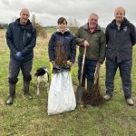 Andy Griggs (Conservation Officer, ABC Council), Judy McElroy (Sustainability and Development Manager, NIE Networks) Hugh Thompson (Conservation Projects & Activities Officer ABC Council) and Robert Shearman (Operations Leader, The Conservation Volunteers) pictured at the tree planting event at Woodside Green, Portadown.