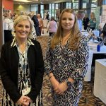 Cllr Kate Evans who is an Age Friendly Champion for the ABC Borough is pictured with ABC Age Friendly Officer Stephanie Rock at the tea dance at the Armagh City Hotel.