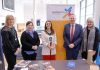 People standing together at a job fair in The Market Place Theatre Armagh.