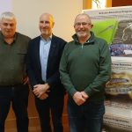 ABC Council’s Conservation officer Andy Griggs is pictured with Tom Woods, ABC Natural Heritage Officer and Aidan Donnelly from Armagh Fisheries.